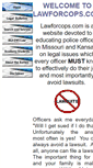 Mobile Screenshot of lawforcops.com